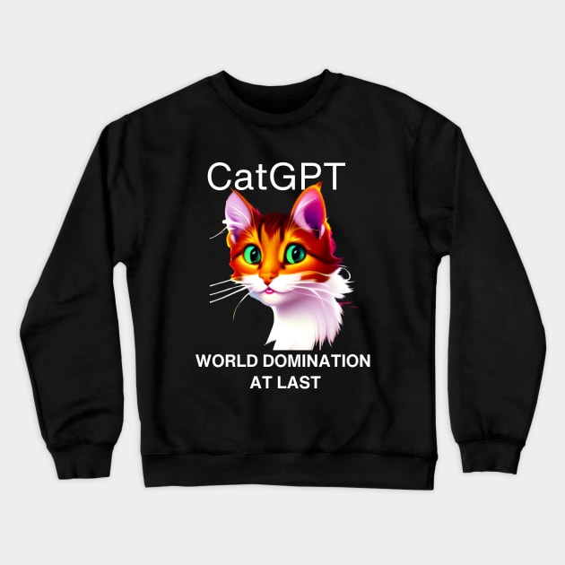 ChatGPT for your cat Crewneck Sweatshirt by londonboy